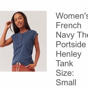 Pact women’s Henley Tank, Small